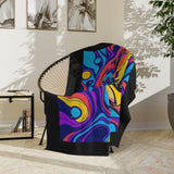 Colorful Sea Turtle-Themed Velveteen Microfiber Blanket - 3 Sizes