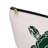 Pink and Green Sea Turtle Print Accessory Pouch