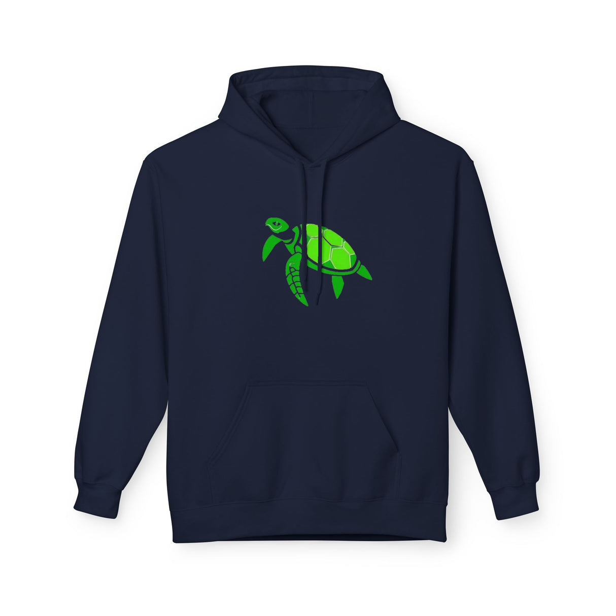 Bright Green Color Block Sea Turtle Hoodie - Comfy Sweatshirt - 4 Colors