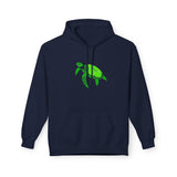Bright Green Color Block Sea Turtle Hoodie - Comfy Sweatshirt - 4 Colors