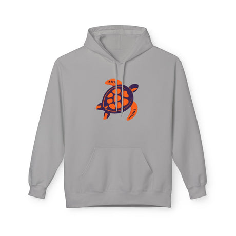 Orange and Purple Mod Art Sea Turtle Hoodie - 8 Colors