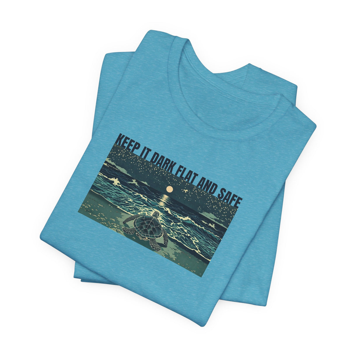 Keep It Dark Flat Safe Ink Art Sea Turtle Tee - 6 Colors Light