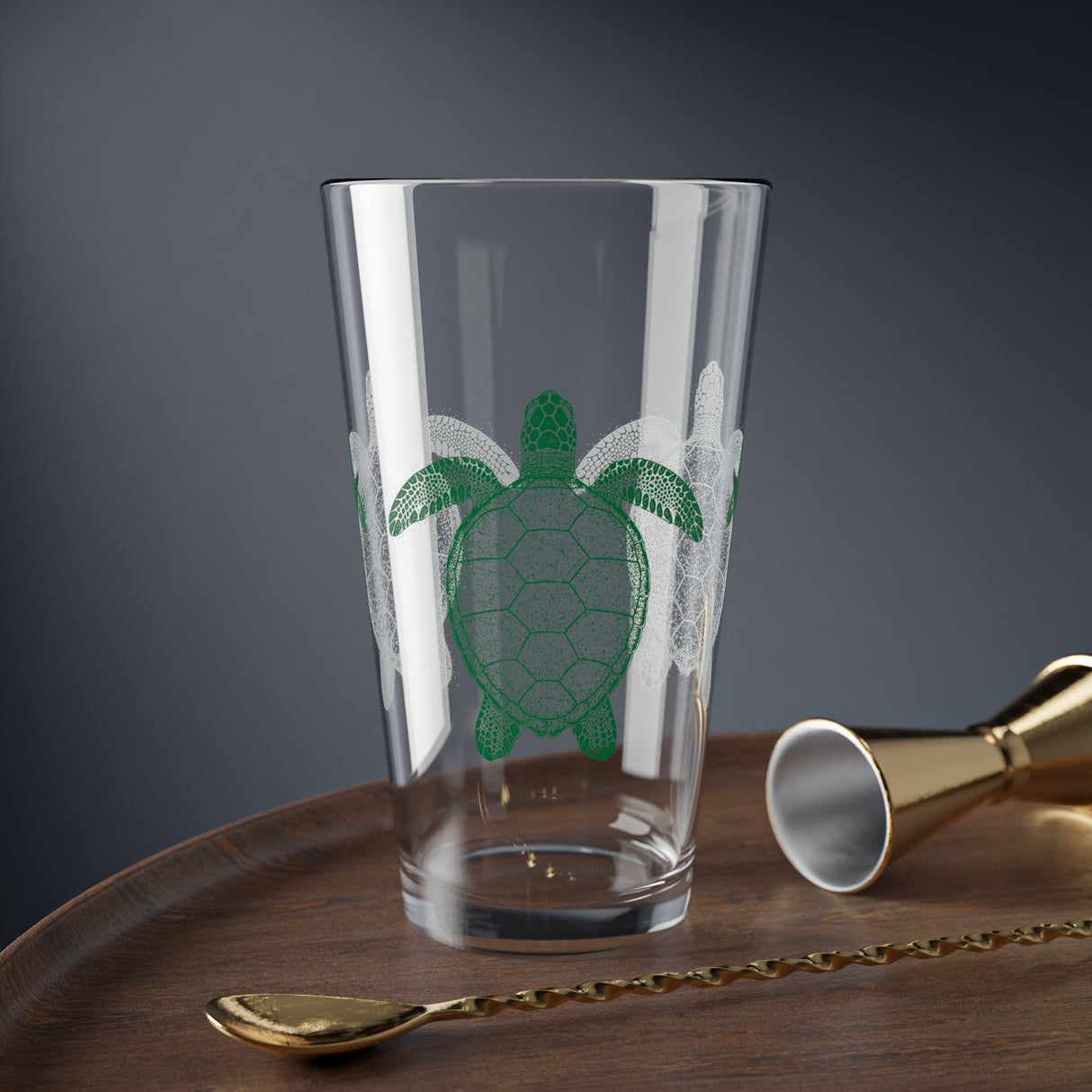 Intricate Green Sea Turtle 16oz Drinkware