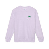 Unisex Green Sea Turtle Embroidered Crewneck Sweatshirt - 4 colors