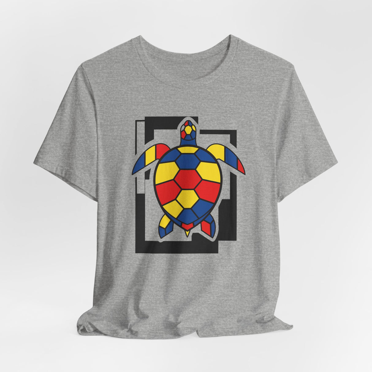 Bauhaus  Red Blue Yellow Sea Turtle Graphic Tee - 6 Colors