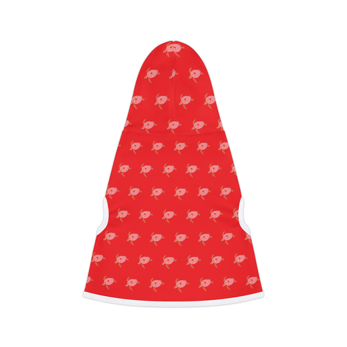 Red and Pink Sea Turtle Pet Hoodie