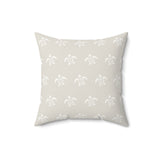 Off White Momchrome Sea Turtle Pillow, Faux Suede Pillow - 4 sizes