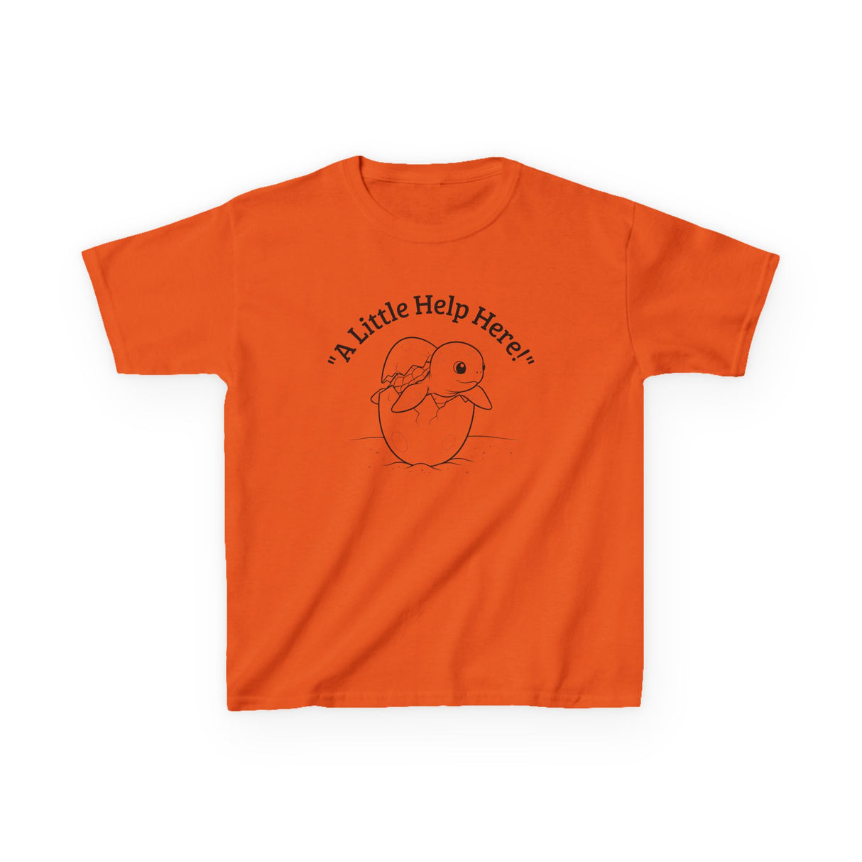 Kids Cute Baby Sea Turtle Hatching Cartoon Tee, Kids T-Shirt, Sea Turtle Apparel, Animal Lover Shirt, Children's Clothing