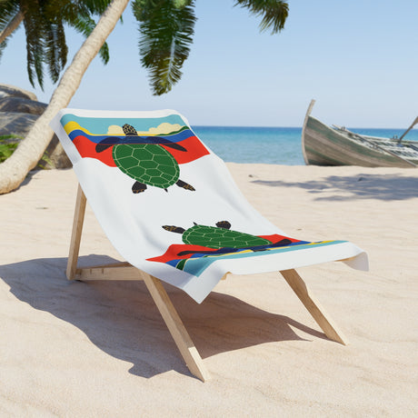 Mod Art Sea Turtle Beach Towel