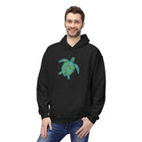 Teal Tribal Sea Turtle Hoodie -  Sea Turtle Sweatshirt - 6 Colors