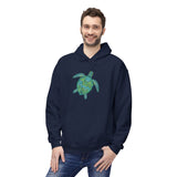 Teal Tribal Sea Turtle Hoodie -  Sea Turtle Sweatshirt - 6 Colors