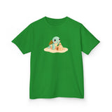 Kids Cute Baby Sea Turtle Sand Castle Cartoon Tee - 8 colors