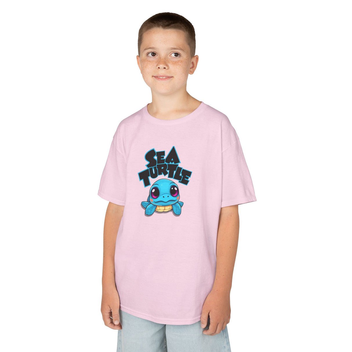 Kids Cute Baby Sea Turtle Blue Cartoon Tee - 7 colors