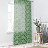 Green Sea Turtle and Palms Pattern Window Curtain