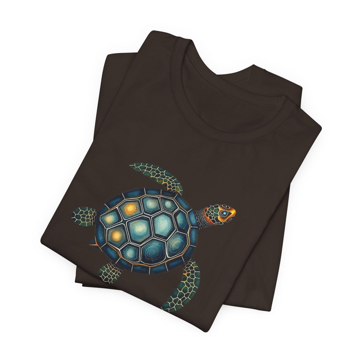 Oil Paint Green and Blue Sea Turtle Graphic Tee - 6 Colors