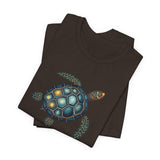 Oil Paint Green and Blue Sea Turtle Graphic Tee - 6 Colors