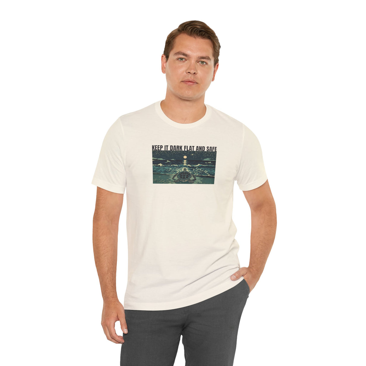 Keep It Dark Flat Safe Ink Art Sea Turtle Tee - 6 Colors Light