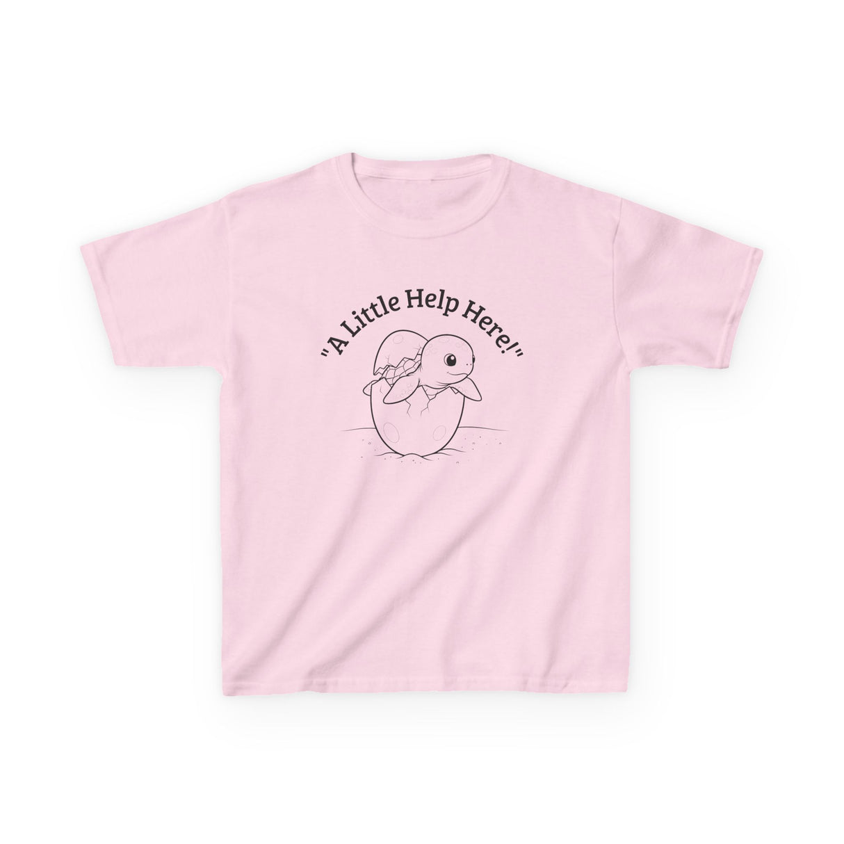 Kids Cute Baby Sea Turtle Hatching Cartoon Tee, Kids T-Shirt, Sea Turtle Apparel, Animal Lover Shirt, Children's Clothing