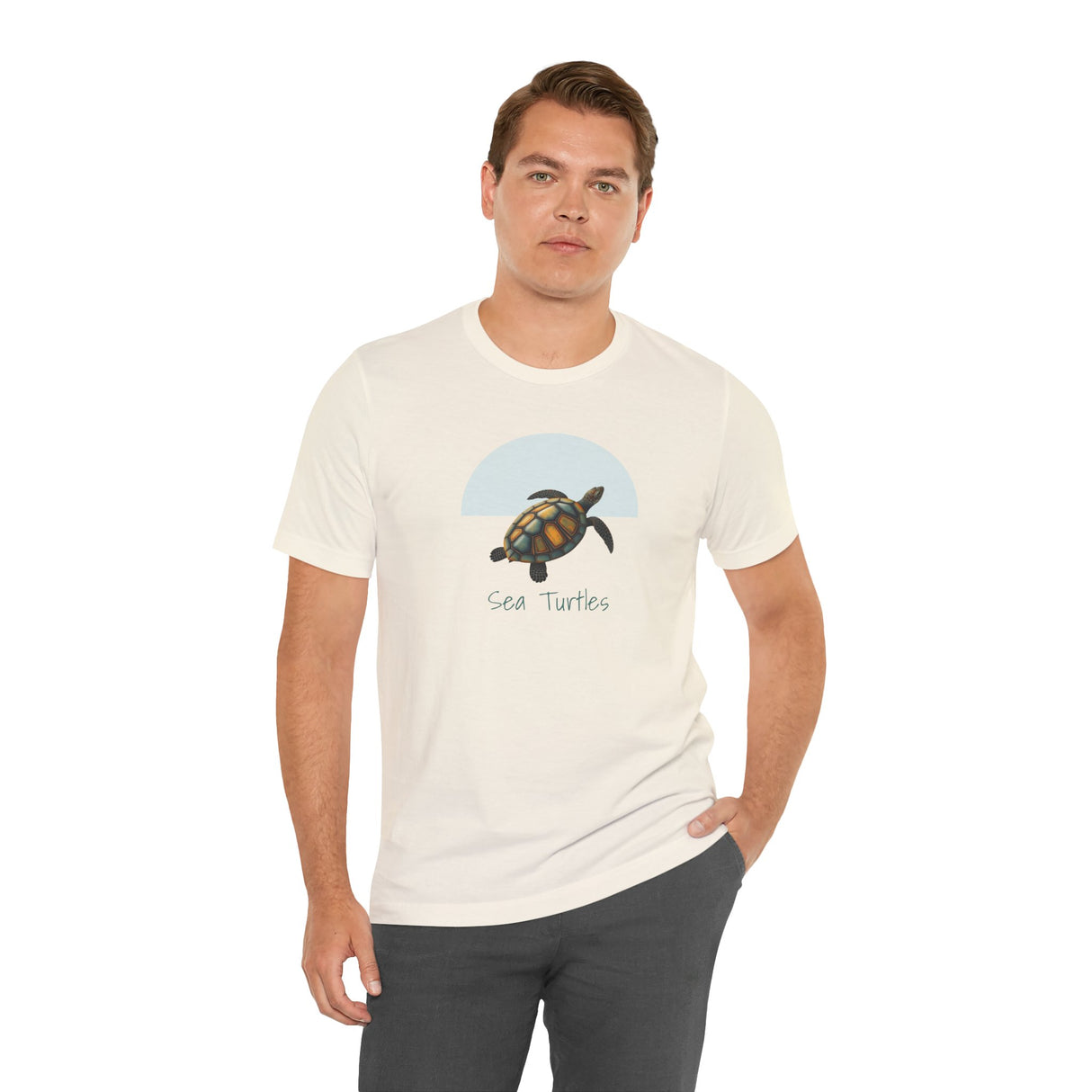 Water Color Print Sea Turtle Graphic Tee - 3 Colors