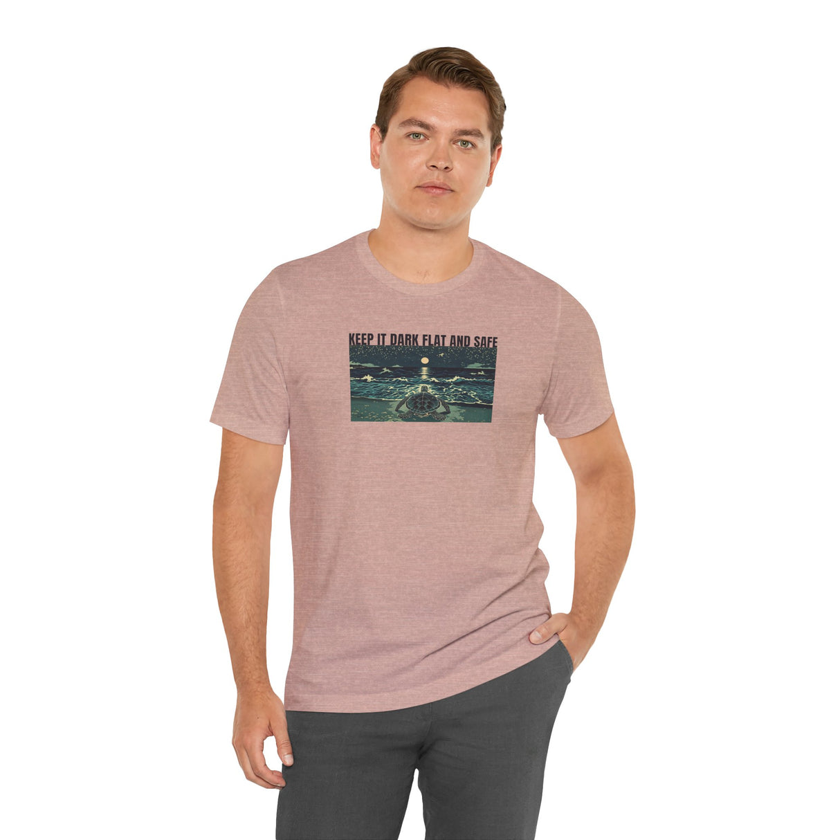 Keep It Dark Flat Safe Ink Art Sea Turtle Tee - 6 Colors Light