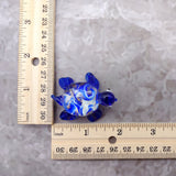 Swirl Glass Sea Turtle Figurine Blue (1 sea turtle figure approx. 1.5 inches) Swirly Blue Glass Sea Turtle for gifts décor & collecting!