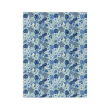 Blue Tiki Sea Turtle Pattern Sea Turtle -Themed Velveteen Microfiber Blanket - 3 Sizes