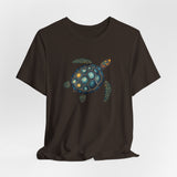 Oil Paint Green and Blue Sea Turtle Graphic Tee - 6 Colors