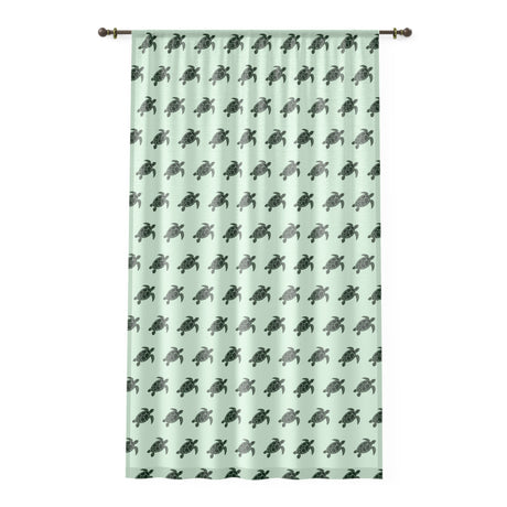 Green Sea Turtle Pattern Window Curtain