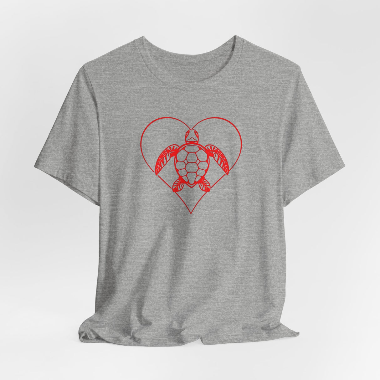 Red Heart Sea Turtle Graphic Tee - 8 Colors