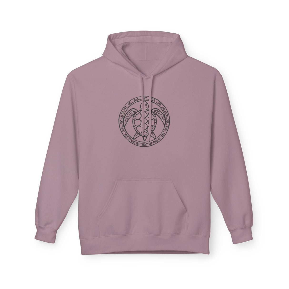 Tribal Sea Turtle Hoodie - Comfy Unisex Fleece Sweatshirt - 5 Colors