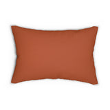Burnt Orange Sea Turtle Lumbar Pillow