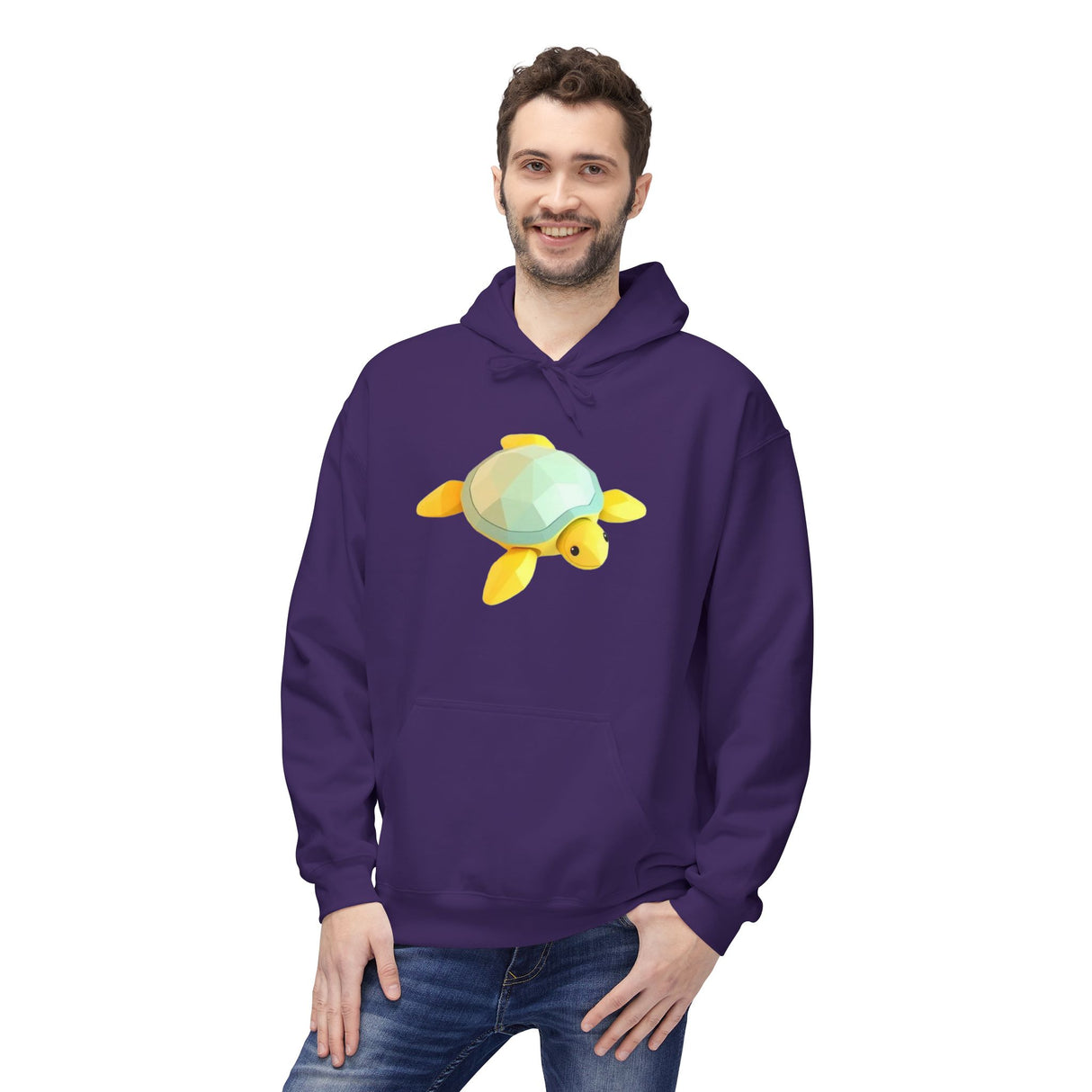 Digi-Block Baby Sea Turtle Hoodie - Comfy Unisex Fleece Sweatshirt - 5 Colors
