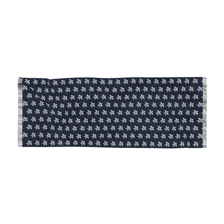 Navy and White Sea Turtles Light Scarf