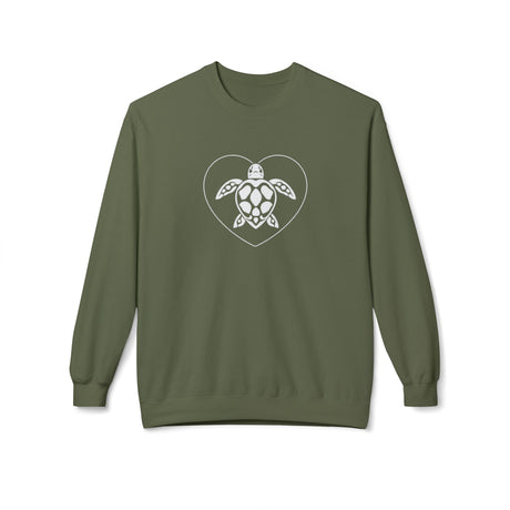 White Heart Sea Turtle Sweatshirt - 7 colors
