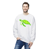 Neon Green Sea Turtle Sweatshirt