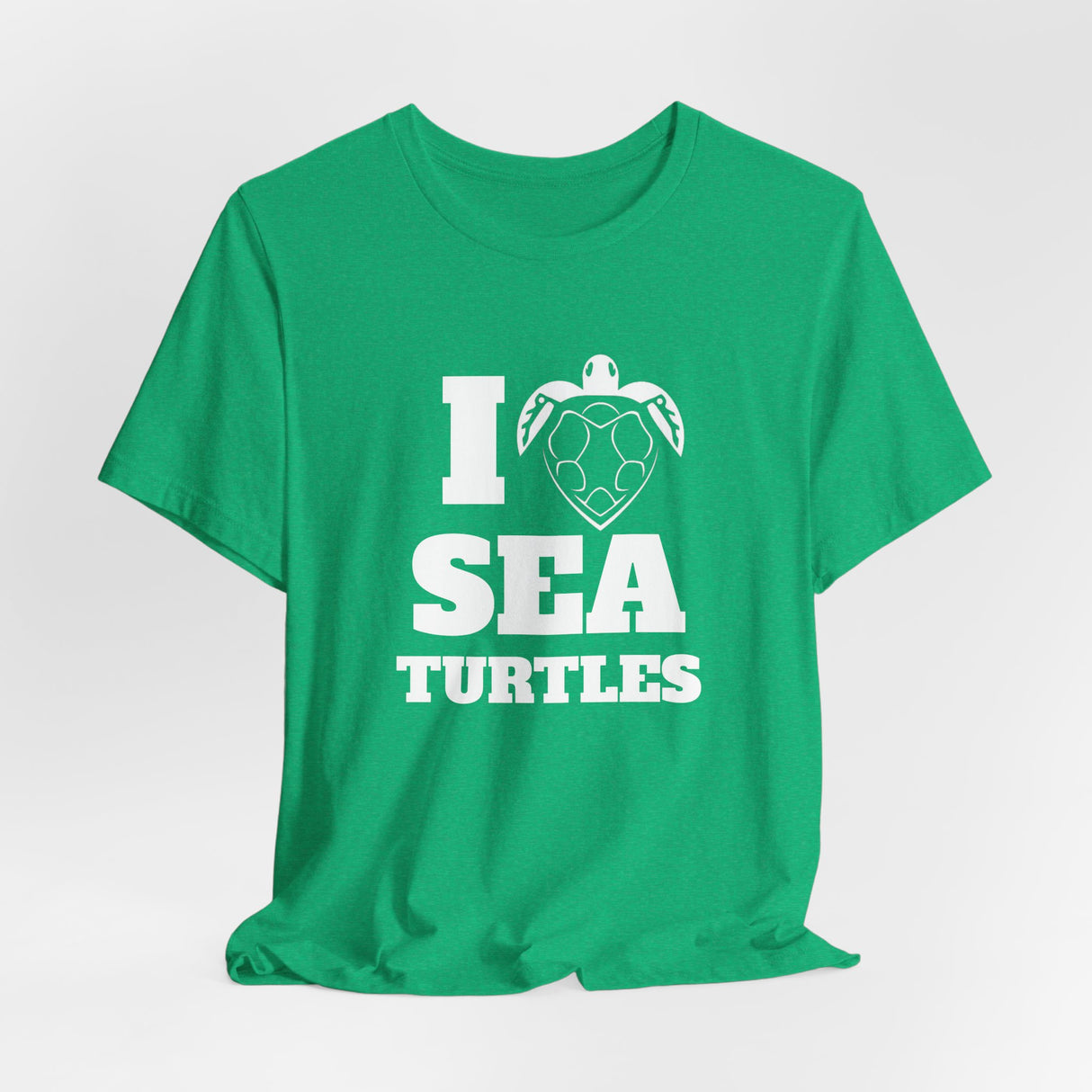 I Heart Sea Turtles White Ink Graphic Tee - 7 Colors