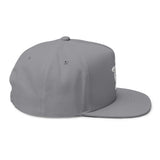 White Sea Turtle Embroidered Flat Bill Cap