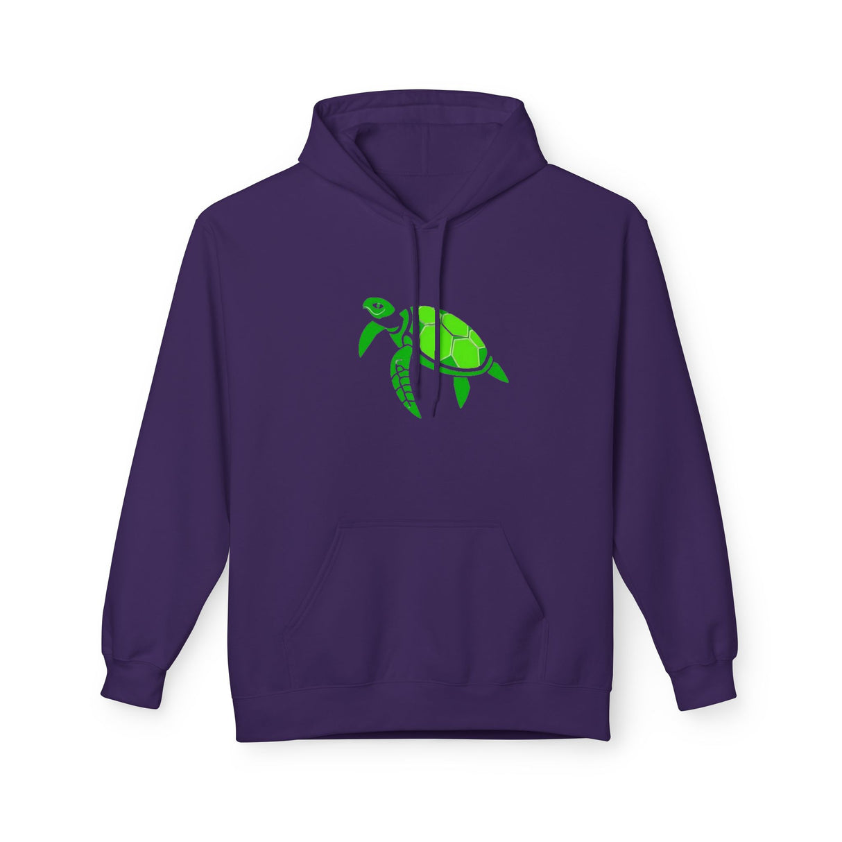 Bright Green Color Block Sea Turtle Hoodie - Comfy Sweatshirt - 4 Colors