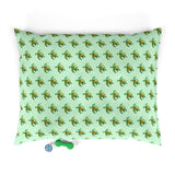 Green Sea Turtle Pattern Pet Bed.