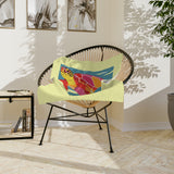 Colorful Pop Art  Sea Turtle -Themed Velveteen Microfiber Blanket - 3 Sizes