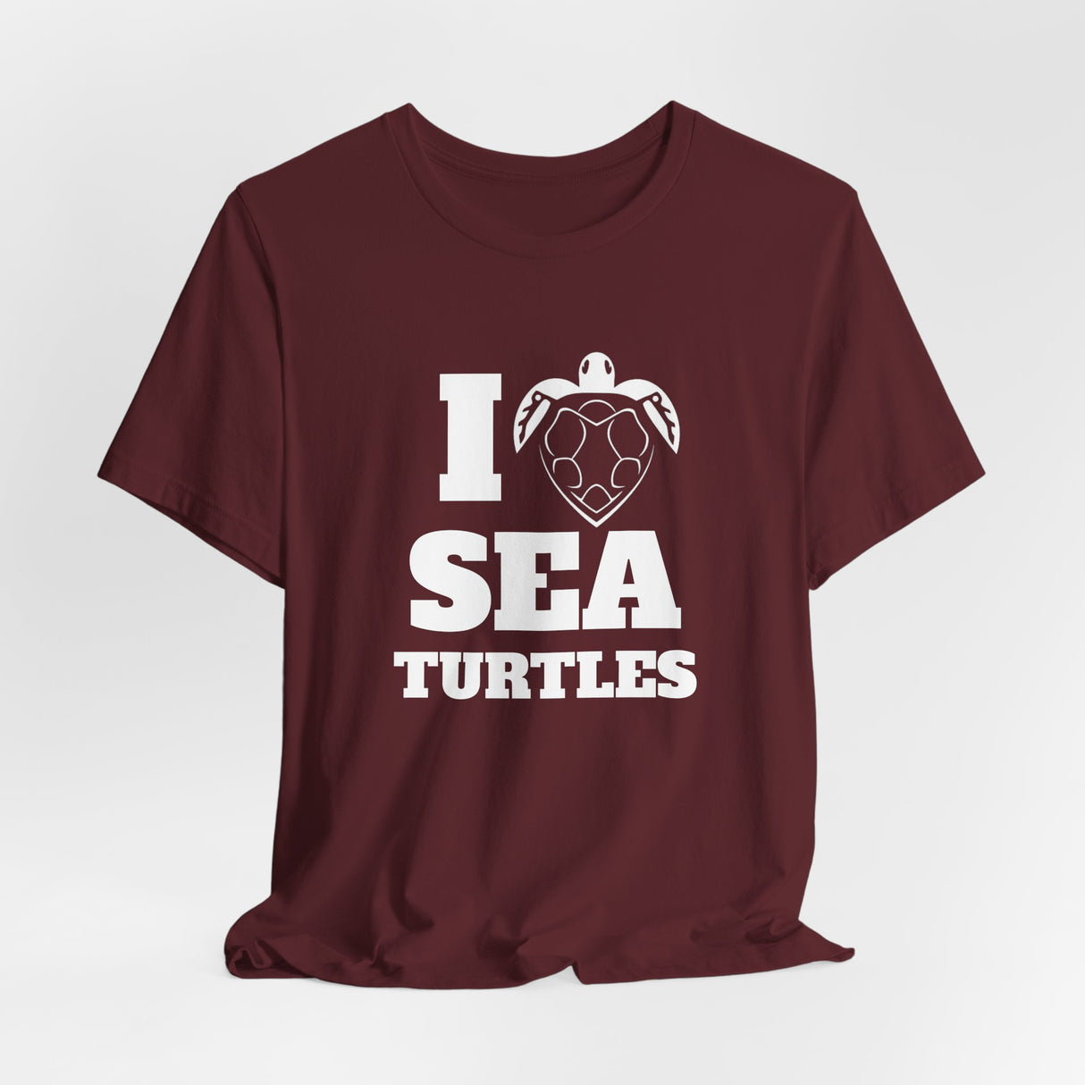 I Heart Sea Turtles White Ink Graphic Tee - 7 Colors