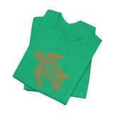 Orange Tribal Sea Turtle Graphic Tee - 6 Colors
