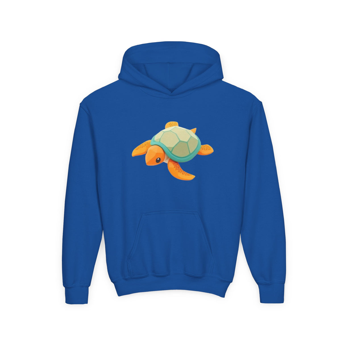 Youth Orange and Teal Sea Turtle Hoodie - 6 Colors