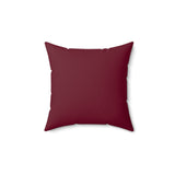 Red Turtle Pattern Faux Suede Pillow, Coastal Home Decor, Boho Accent Cushion, Beach House Accent, Sea Turtle Decor
