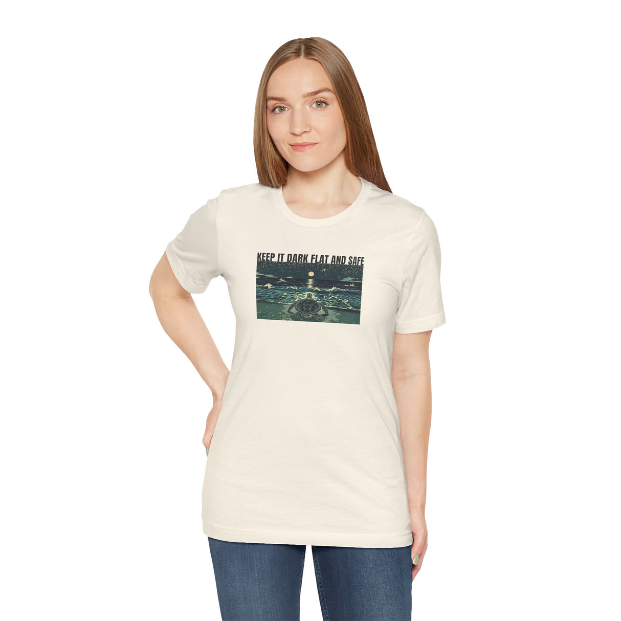 Keep It Dark Flat Safe Ink Art Sea Turtle Tee - 6 Colors Light