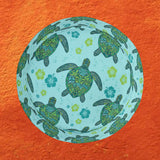 Sea Tones Island Print Sea Turtle Pattern Bucket Hats - Large Sizes Available