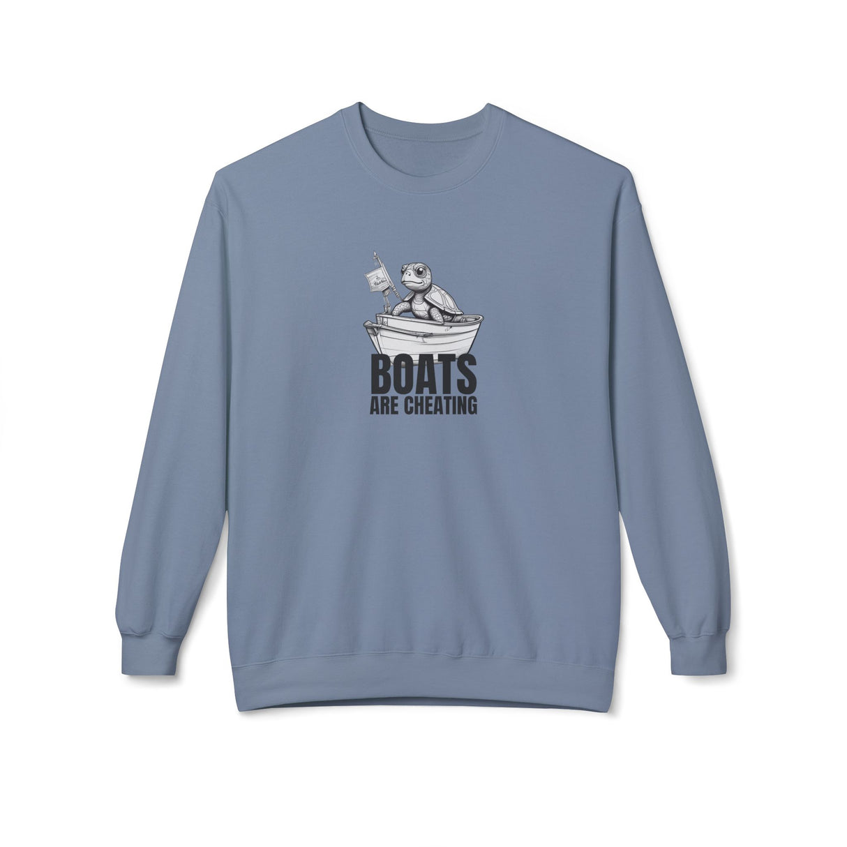 Boats Are Cheating Comic Sea Turtle Sweatshirt - 6 colors