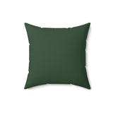 Dark Green Tiki Art Sea Turtle Faux Suede Pillow - 4 sizes