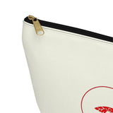 Red Heart Sea Turtle Print Accessory Pouch