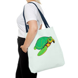 Comic Art Sea Turtle Tote Bag - 3 sizes